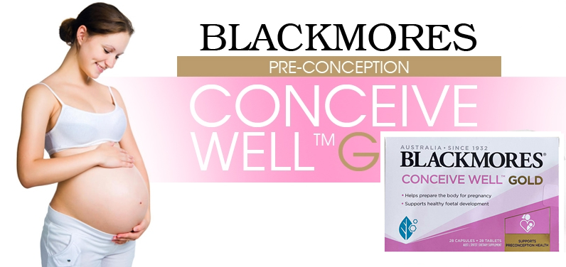 Viên uống Blackmores conceive well gold cho nữ của Úc giúp chăm sóc sức khỏe toàn diện cho mẹ và bé 